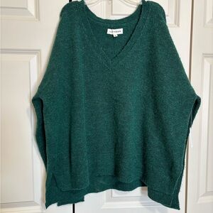 NWT Lucky Brand Teal V-Neck Sweater